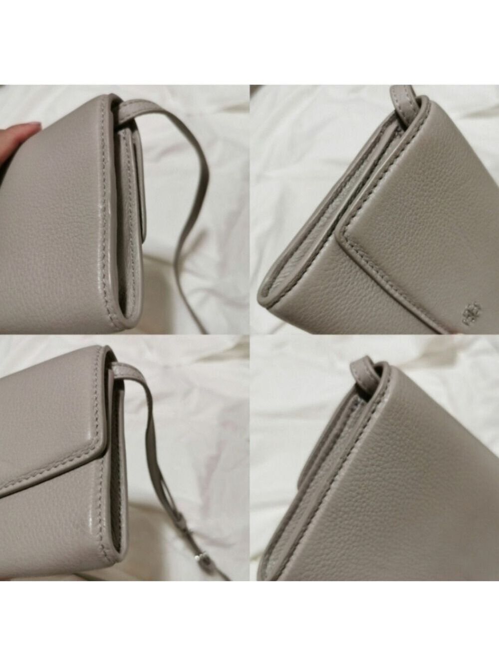 Tory Burch Dove Gray Wallet On Chain Shoulder bag Clutch - Picture 8 of 16